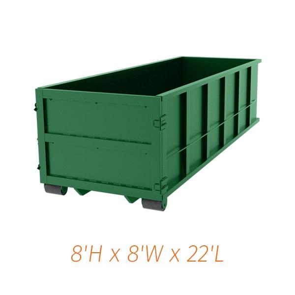 with a forty-yard dumpster, you can dispose of various types of waste such as construction debris, furniture, appliances, and yard waste